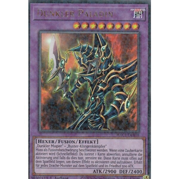 Dunkler Paladin (Duel Terminal Ultra Rare-HAC1)
