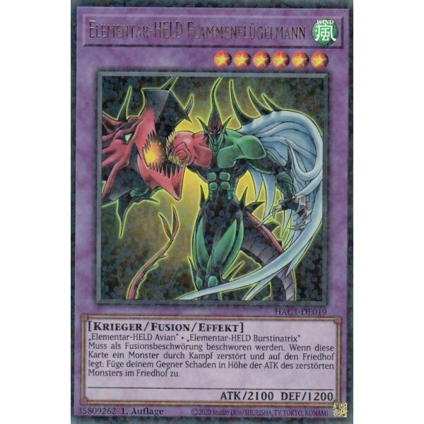 Elementar-HELD Flammenflügelmann (Duel Terminal Ultra Rare-HAC1)