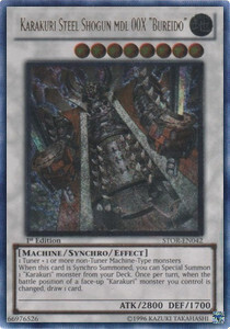 Karakuri-Stahlshogun Nr. 00x &quot;Bureido&quot; (Ultimate Rare-STOR) - DE (Near Mint​)