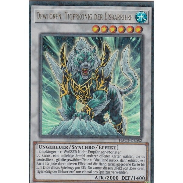 Dewloren, Tigerkönig der Eisbarriere (Duel Terminal Ultra Rare-HAC1)