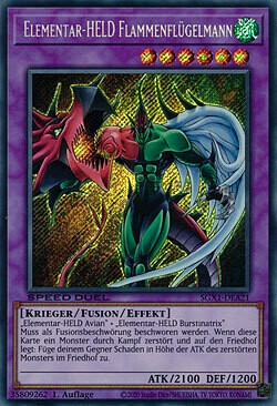 Elementar-HELD Flammenflügelmann (Secret Rare-SGX1)