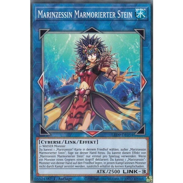 Marinzessin Marmorierter Stein (LED9)