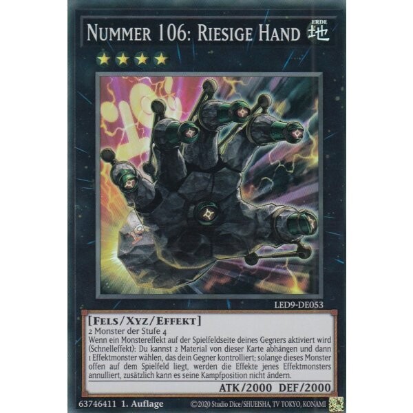 Nummer 106: Riesige Hand (Super Rare - LED9)