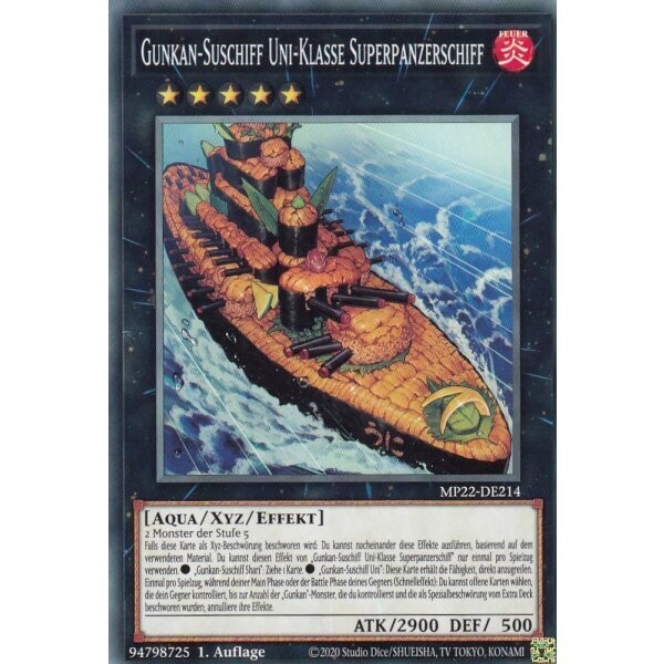 Gunkan-Suschiff Uni-Klasse Superpanzerschiff (MP22)