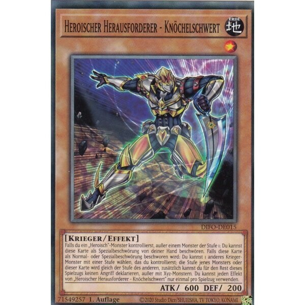 Heroischer Herausforderer - Knöchelschwert (DIFO)