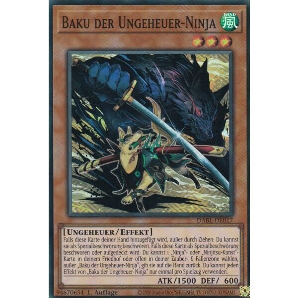 Baku der Ungeheuer-Ninja (Super Rare - DABL)