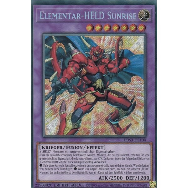 Elementar-HELD Sunrise (Secret Rare - LDS3)