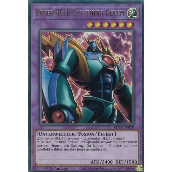 Böser HELD Lightning Golem (Ultra Rare - LDS3)