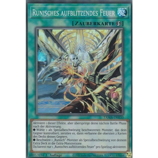 Runisches aufblitzendes Feuer (Super Rare - TAMA)