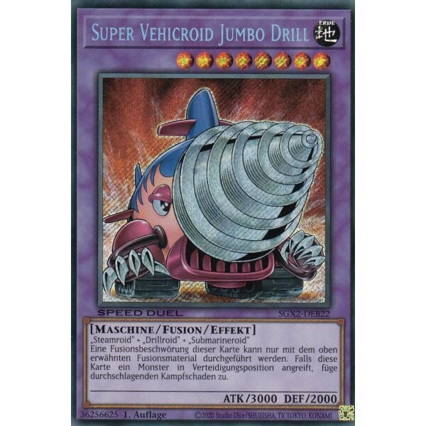 Super Vehicroid Jumbo Drill (Secret Rare - SGX2)