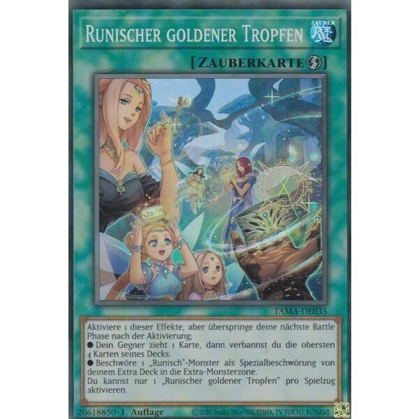 Runischer goldener Tropfen (Super Rare - TAMA)