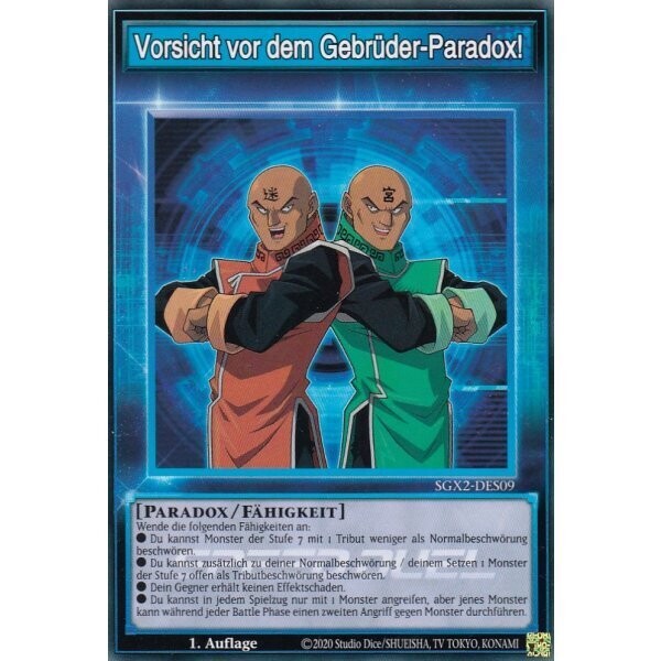 Vorsicht vor dem Gebrüder-Paradox! (Skill - SGX2)