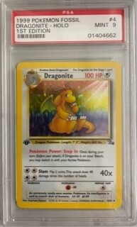 Dragonite 1.Ed - 9 PSA Grading - EN