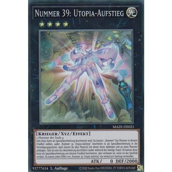 Number 39: Utopia Rising (Super Rare - MAZE)