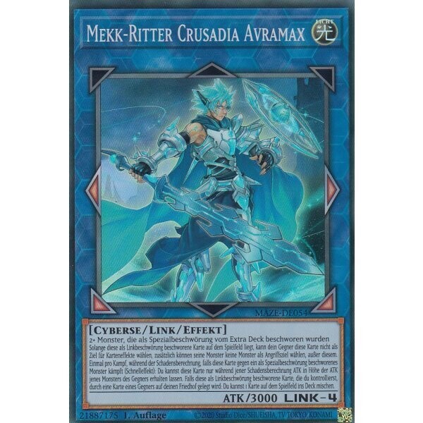 Mekk-Ritter Crusadia Avramax (Super Rare - MAZE)