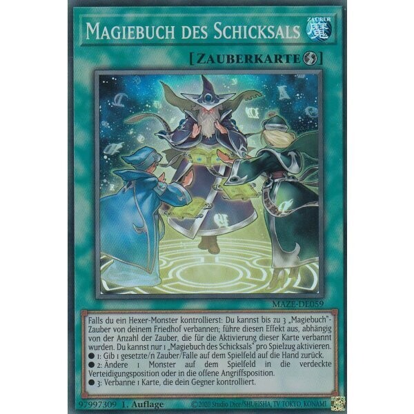 Magiebuch des Schicksals (Collectors Rare - MAZE) (FACTORY INK FLAW)