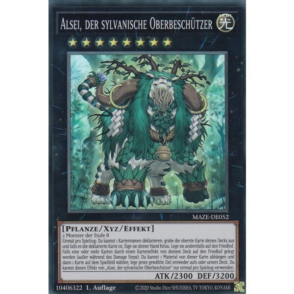 Alsei, der sylvanische Oberbeschützer (Super Rare - MAZE)