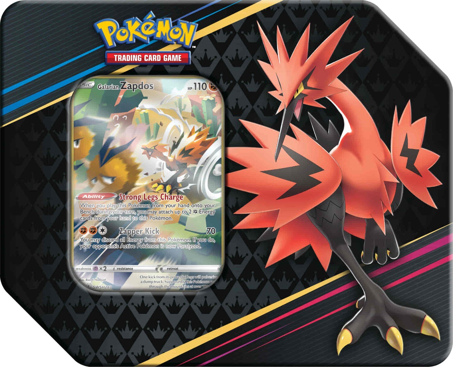 Pokemon - Crown Zenith - Galarian Zapdos Big Tin - EN (5)