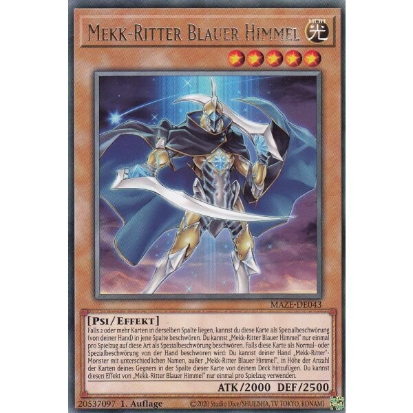 Mekk-Ritter Blauer Himmel (Rare - MAZE)