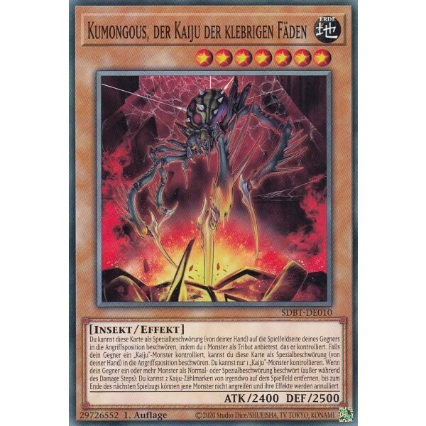 Kumongous, der Kaiju der klebrigen Fäden (SDBT)