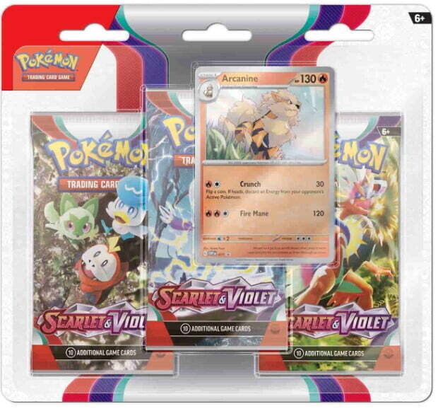 Pokémon - Scarlet &amp; Violet - 3-Pack Blister - Arcanine - EN