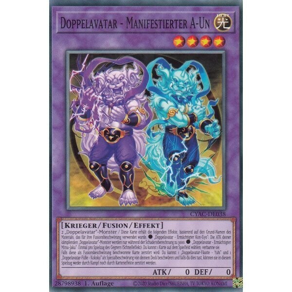 Doppelavatar - Manifestierter A-Un (CYAC)