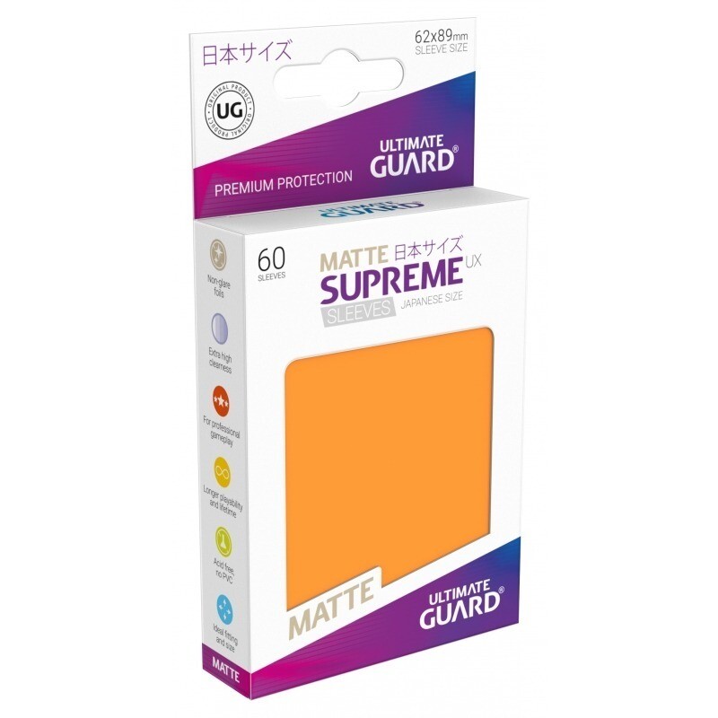 Ultmate Guard - Supreme UX Matte Sleeves JPN - Orange