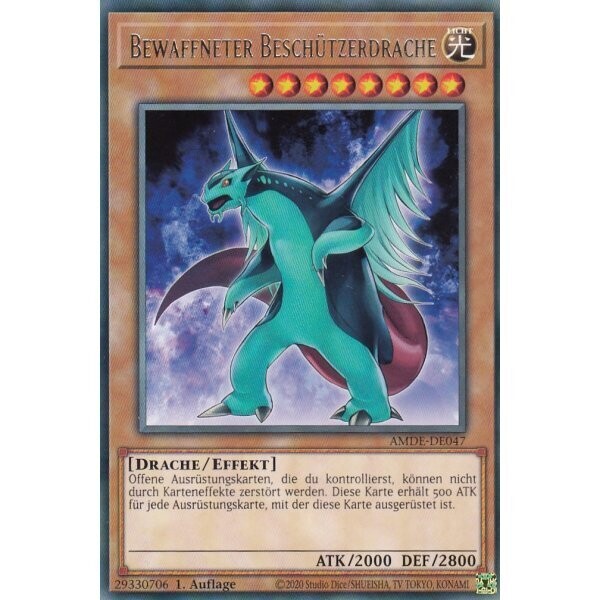 Bewaffneter Beschützerdrache (Rare - AMDE)