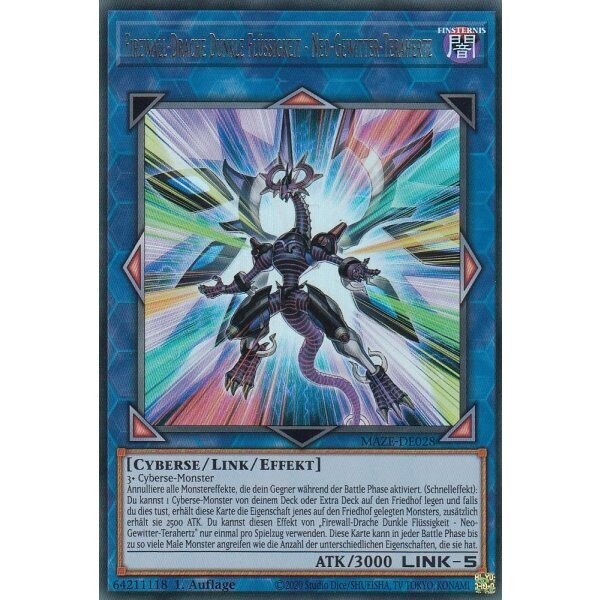 Firewall-Drache Dunkle Flüssigkeit - Neo-Gewitter-Terahertz (Collectors Rare - MAZE)