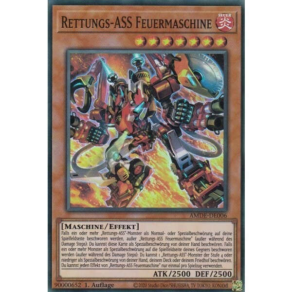 Rettungs-ASS Feuermaschine (Super Rare - AMDE)