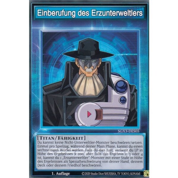Einberufung des Erzunterweltlers (Skill - SGX3)