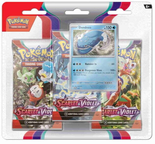 Pokémon - Scarlet &amp; Violet - 3-Pack Blister - Dondozo - EN