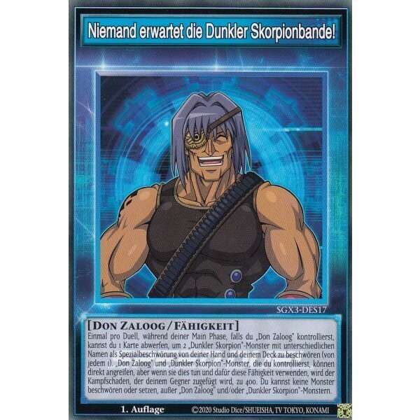 Niemand erwartet die Dunkler Skorpionbande! (Skill - SGX3)