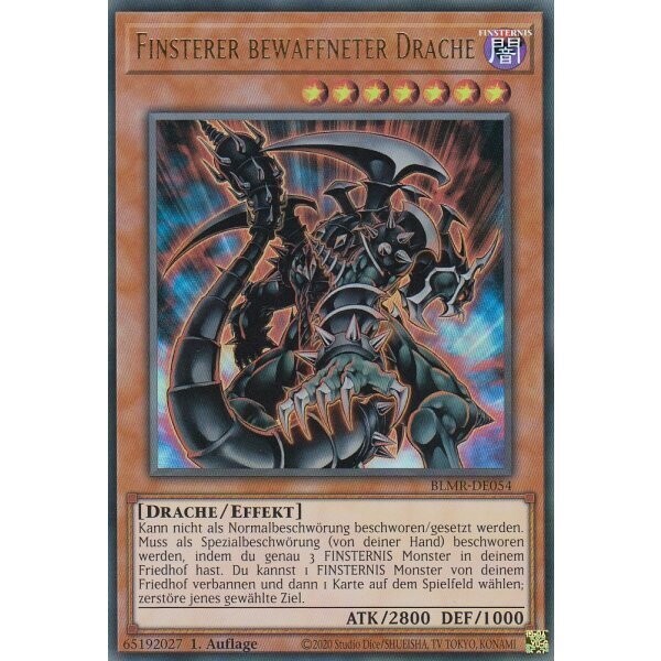 Finsterer bewaffneter Drache (Ultra Rare - BLMR)