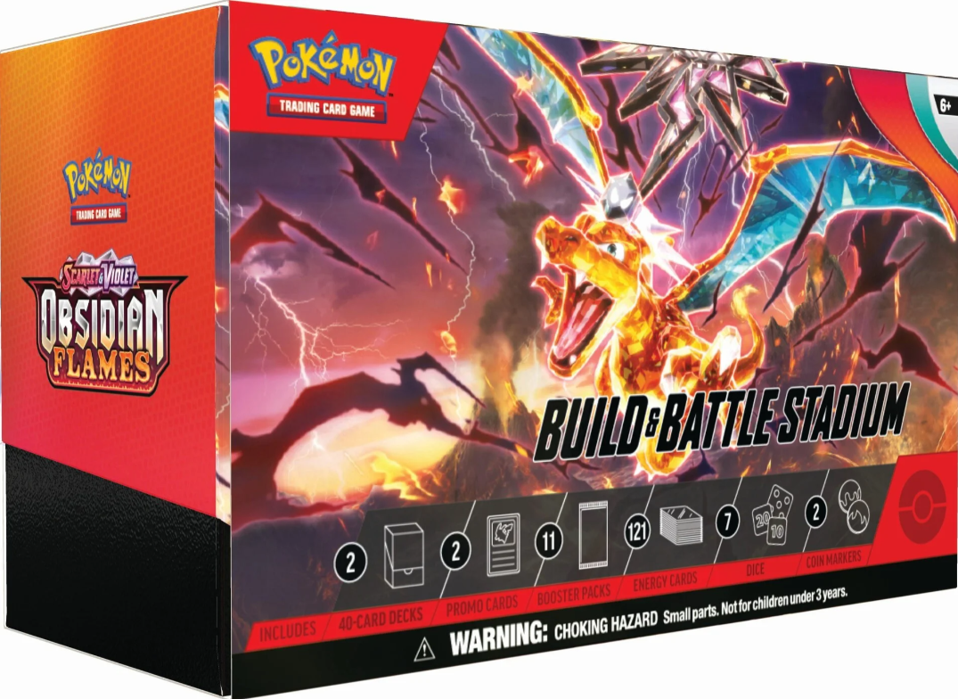 Pokémon - Scarlet &amp; Violet: Obsidian Flame - Build &amp; Battle Stadium - FR