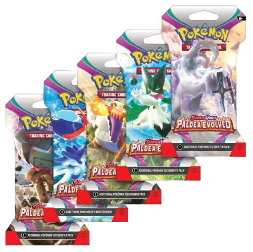 Pokémon - Scarlet &amp; Violet Paldea Evolved - Sleeved Booster Pack Set - EN