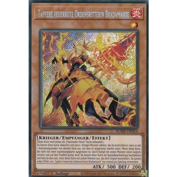 Tapfere feuerrote Ordensritterin Bradamante (Secret Rare - BLMR)
