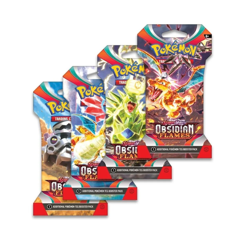 Pokémon - Scarlet &amp; Violet- Obsidian Flame - Sleeved Booster Set - EN