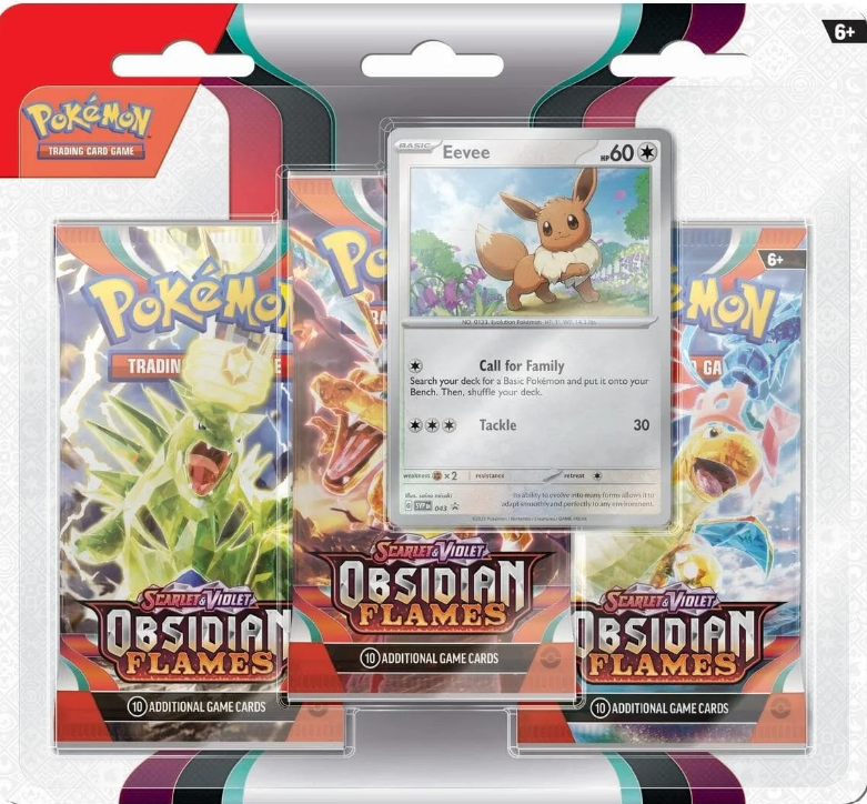 Pokémon - Scarlet &amp; Violet- Obsidian Flame - 3-Pack Blister Booster - EN