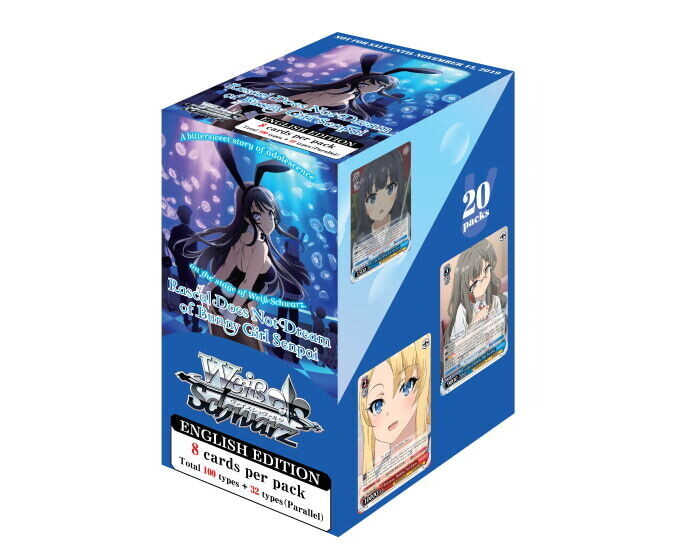 Weiß Schwarz - Booster Display: Rascal Does Not Dream of Bunny Girl Senpai (20 Packs) Reprint - EN