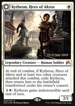 Kytheon, Held von Akros / Gideon der Kampfgestählte (Magic Origin) Promo Foil - DE (Excellente)