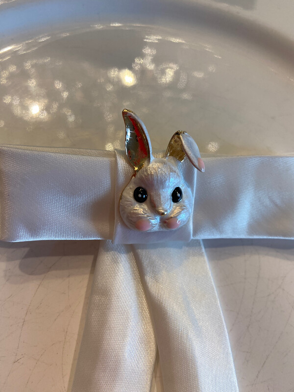 Schleifen Hasen  Brosche für Ostern