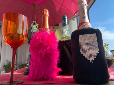 Flaschen Husse in drei Farben