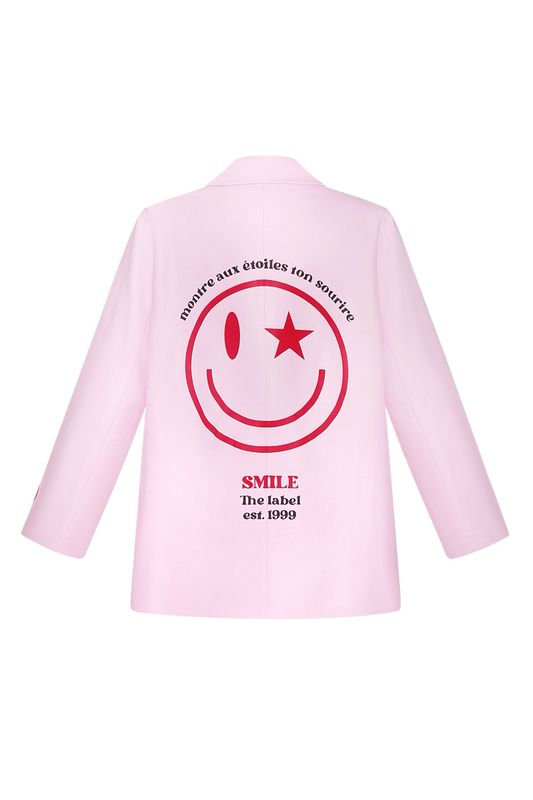 Blazer rosa mit Smileys Akzente , drei verschiedene Größen Blazer rosa mit Smileys Akzente , drei verschiedene Größen
