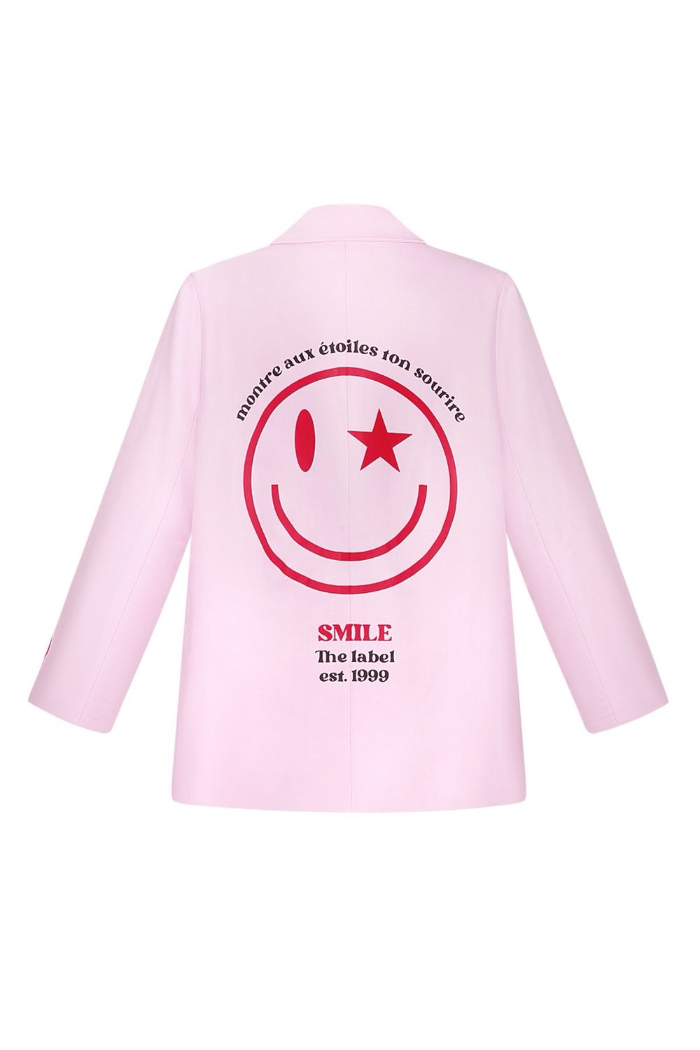 Blazer rosa mit Smileys Akzente , drei verschiedene Größen Blazer rosa mit Smileys Akzente , drei verschiedene Größen