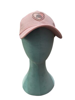 Cap rosa mit „GRL PWR“ Stickerei Cap rosa mit „GRL PWR“ Stickerei