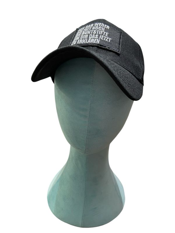 Cap rot mit „Ich hab weder….. “ Stickerei Cap rot mit „Ich hab weder….. “ Stickerei