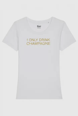 Shirt „Ok, but First Champagner“ fünf verschiedene Größen 