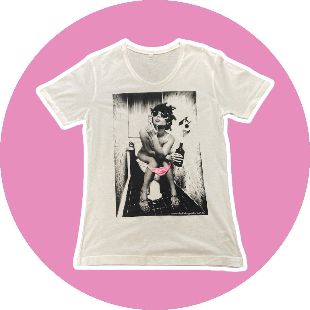 Shirt „Lady mit Lockenwickler “ vier verschiedene Größen 