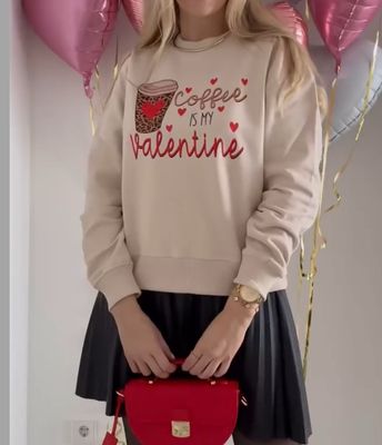 Coffee is my valentine Sweatshirt in drei verschiedenen Größen 